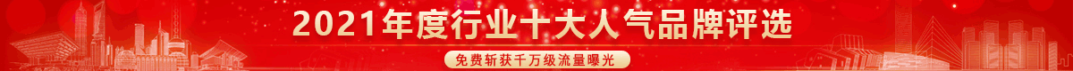 2021年度行业十大人气品牌评选